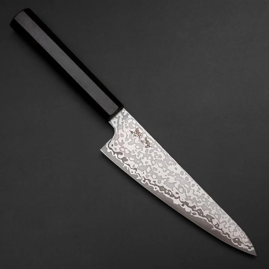 Gyuto SLD Schwarzer Damast Ebenholz Griff 150mm
