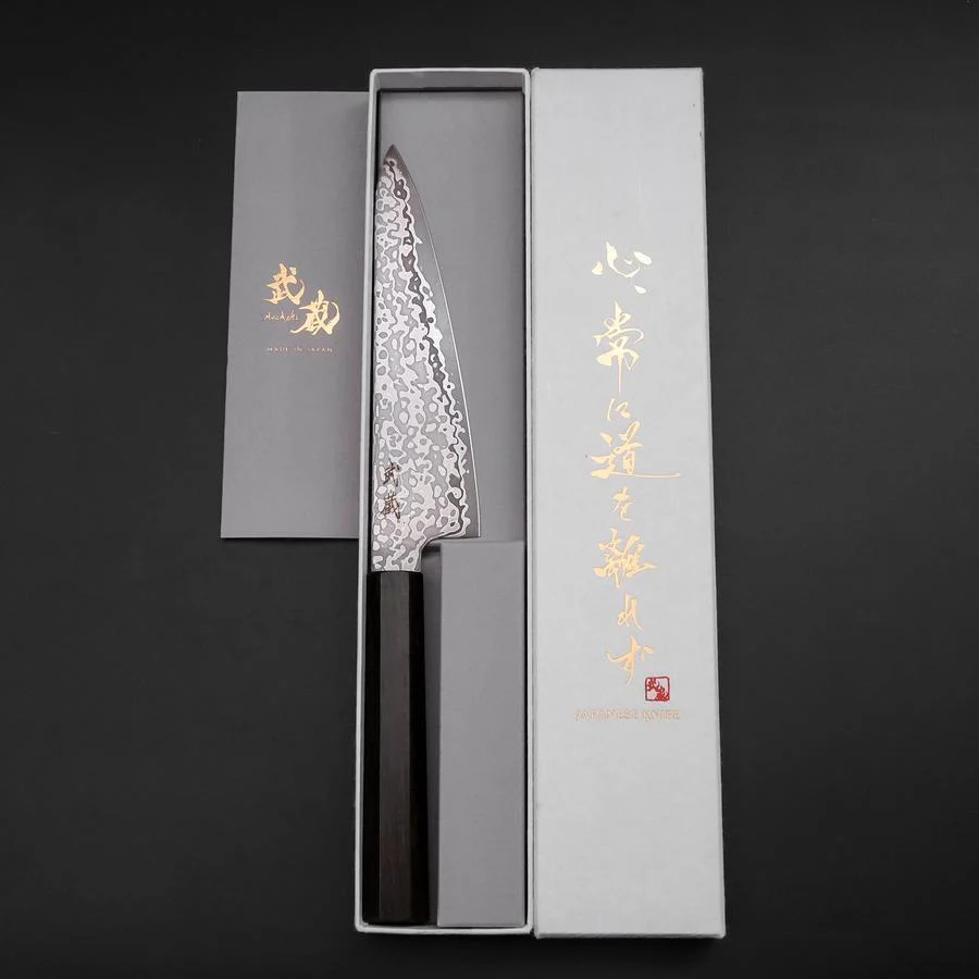 Gyuto SLD Schwarzer Damast Ebenholz Griff 150mm - Image 8