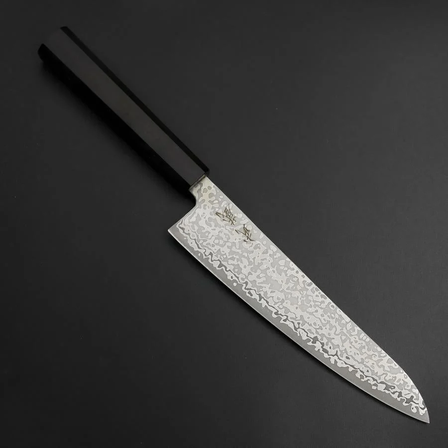 Gyuto SLD Schwarzer Damast Ebenholz Griff 195mm