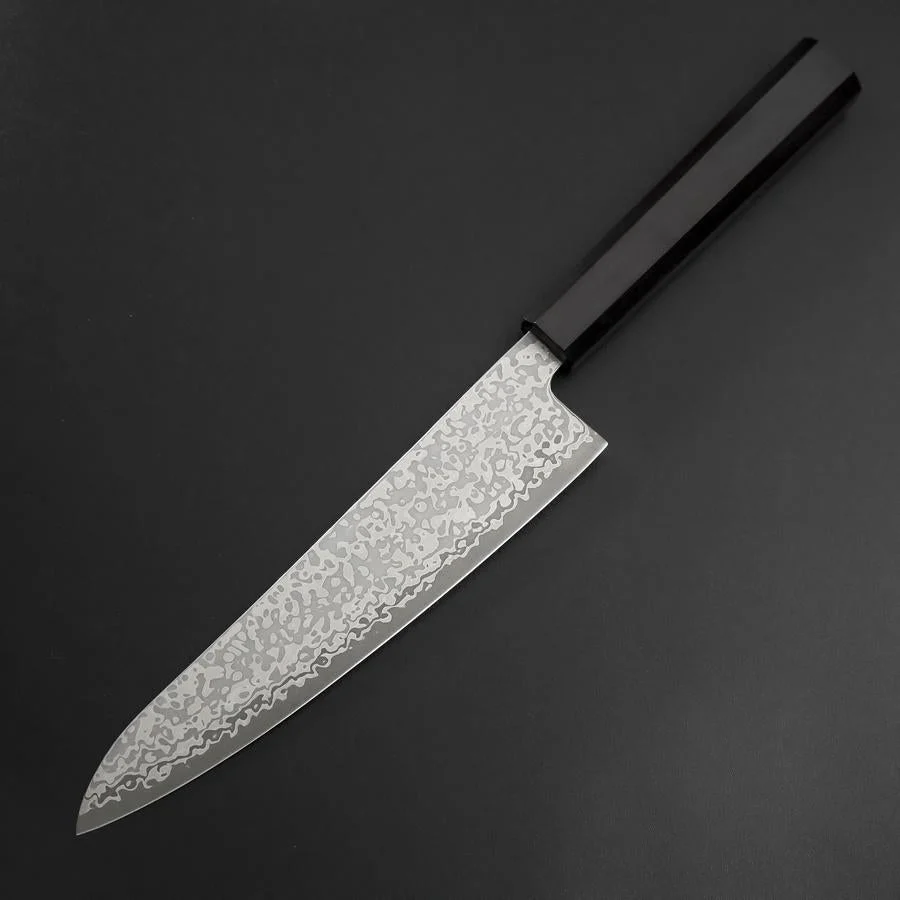 Gyuto SLD Schwarzer Damast Ebenholz Griff 195mm - Image 2