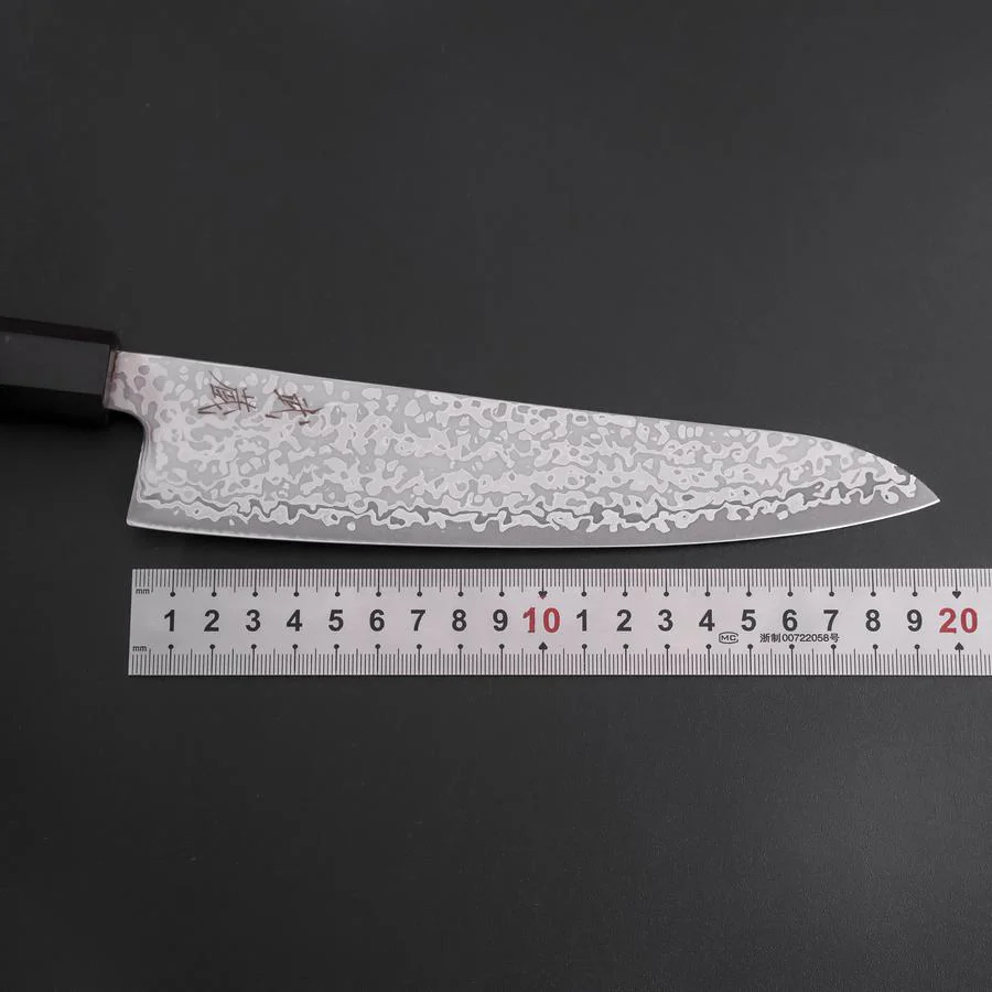 Gyuto SLD Schwarzer Damast Ebenholz Griff 195mm - Image 7