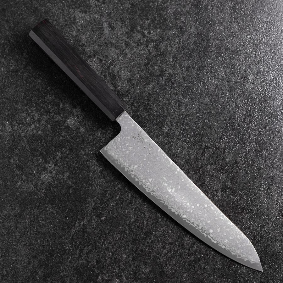 Gyuto SLD Schwarzer Damast Ebenholz Griff 210mm