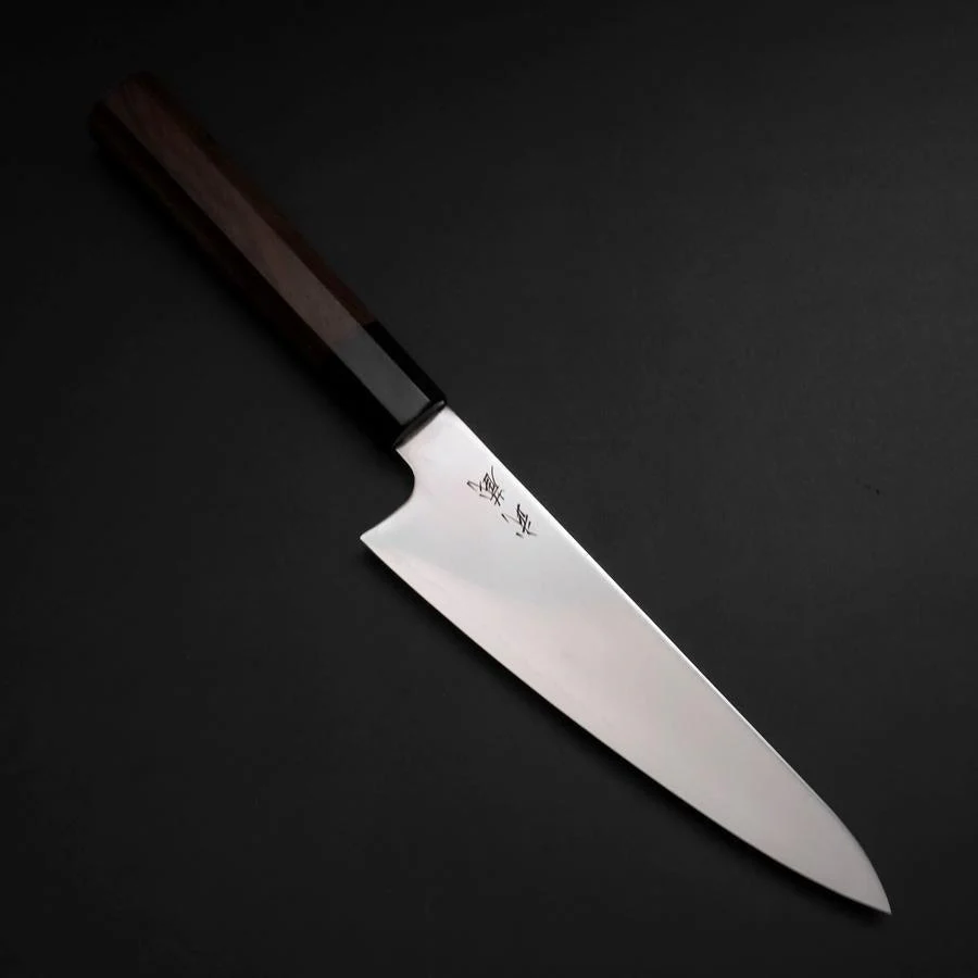 Gyuto SLD Kagami Büffelhorn und Walnussholz Griff 150mm