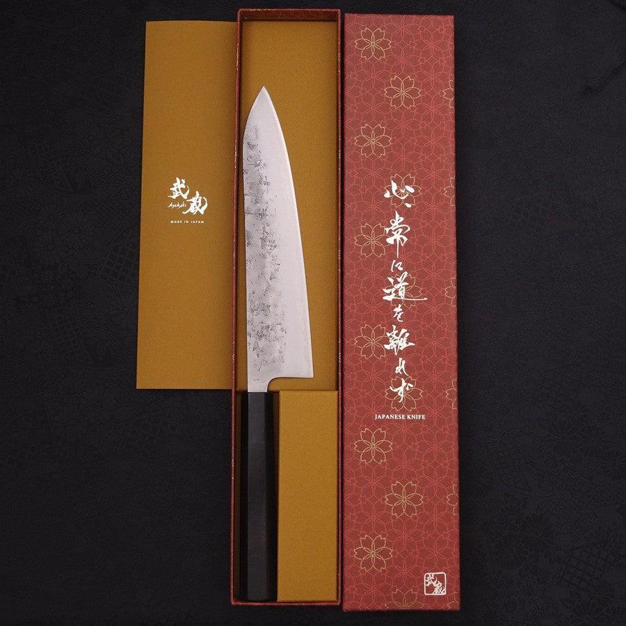 Gyuto SLD Nashiji Washi Büffelhorn und Ebenholz Griff 210mm - Image 8