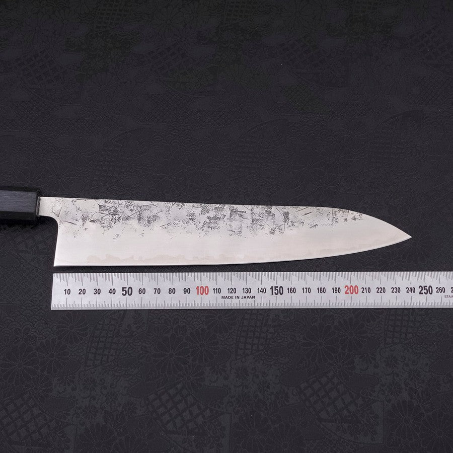 Gyuto SLD Nashiji Dunkelblauer Urushi Griff 240mm - Image 7