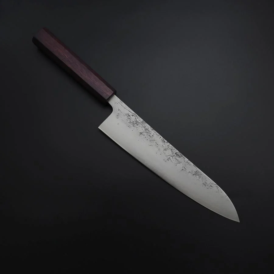 Gyuto SLD Nashiji Washi Lila Urushi Griff 210mm