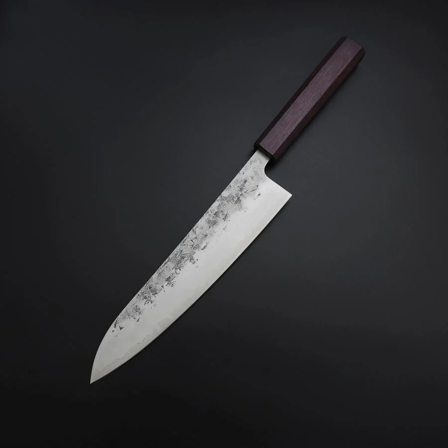 Gyuto SLD Nashiji Washi Lila Urushi Griff 210mm - Image 2