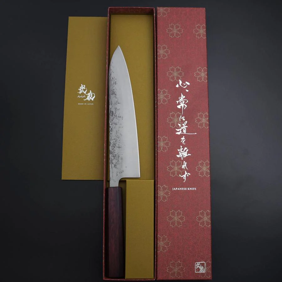 Gyuto SLD Nashiji Washi Lila Urushi Griff 210mm - Image 8