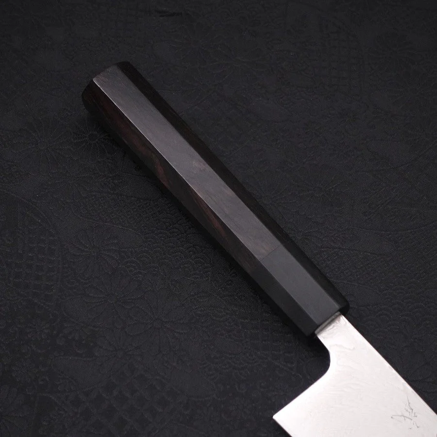 Gyuto SLD Wellen-Nickel Damast Büffelhorn und Ebenholz Griff 210mm - Image 6