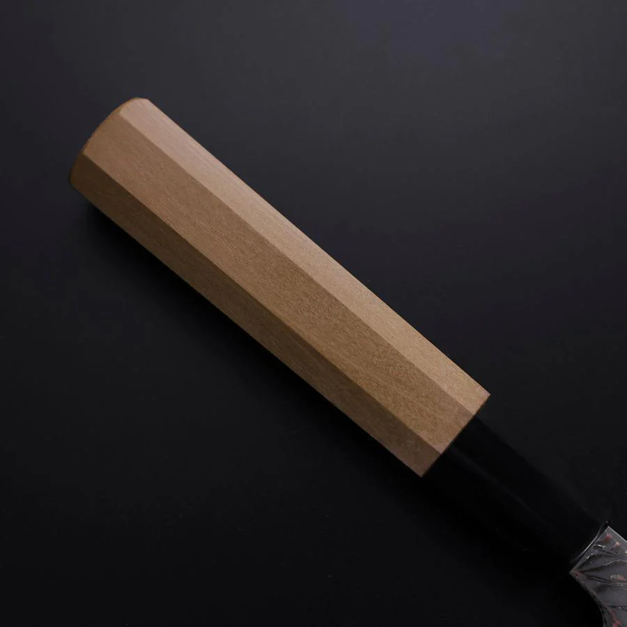Gyuto SLD Wellen Nickel Damast Büffelhorn und Magnolienholz Griff 210mm - Image 6