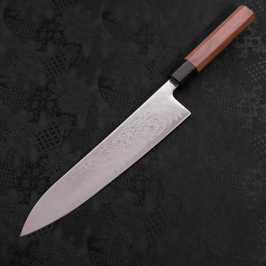 Gyuto SLD Wellen-Nickel Damast Walnussholz Griff 240mm - Image 2