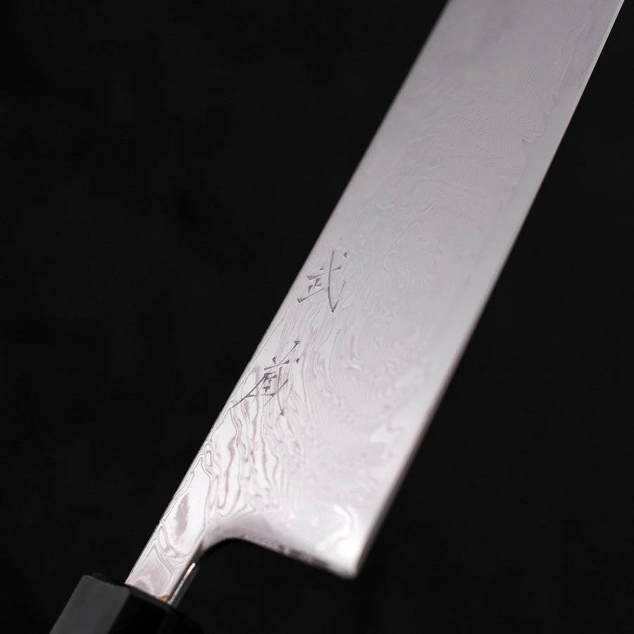 Gyuto SLD Wellen-Nickel Damast Walnussholz Griff 240mm - Image 3