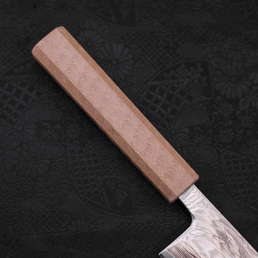 Gyuto SLD Wellen-Nickel Damast Weißer Urushi Griff 210mm - Image 6