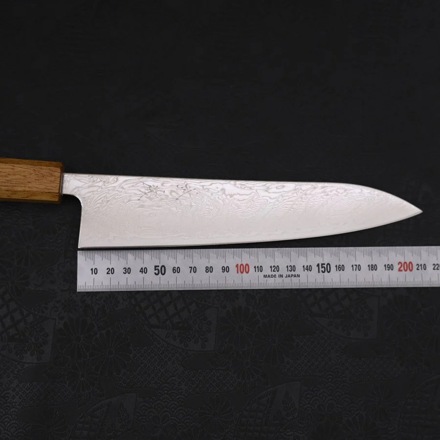 Gyuto SLD Wellen Nickel Damast Yaki Urushi Griff 210mm - Image 7