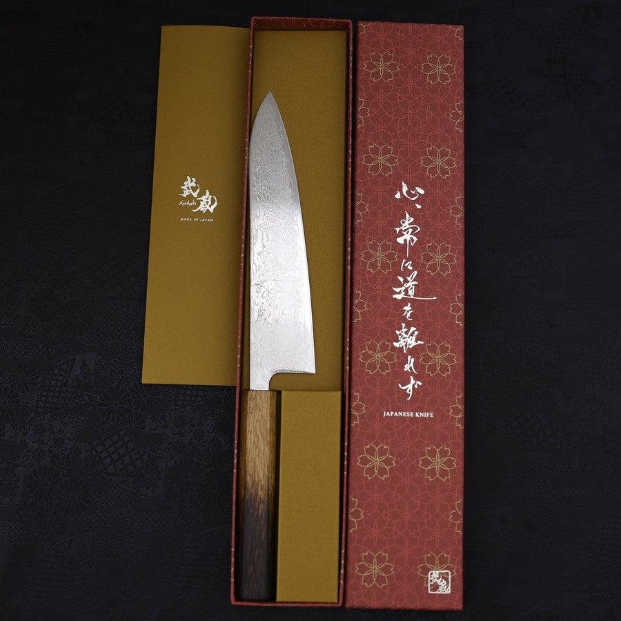 Gyuto SLD Wellen Nickel Damast Yaki Urushi Griff 210mm - Image 8