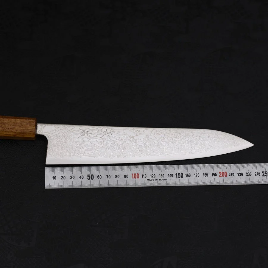Gyuto SLD Wellen Nickel Damast Yaki Urushi Griff 240mm - Image 7