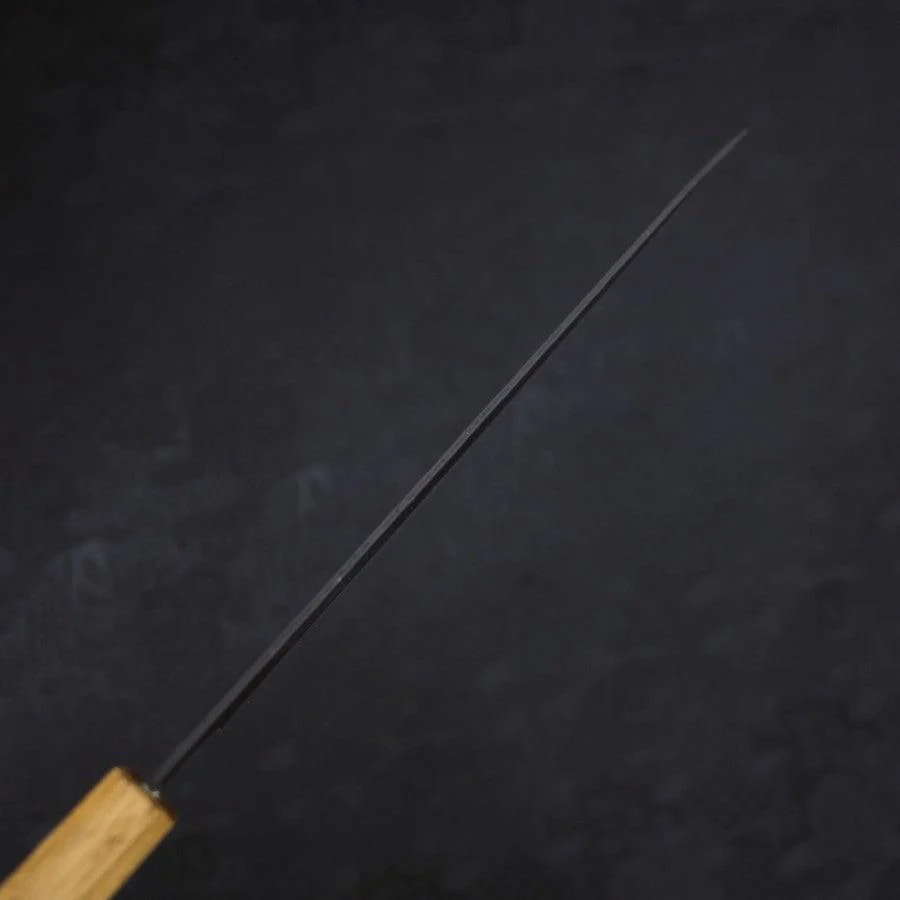 Gyuto Aogami-Super Edelstahlummantelung Kurouchi Nashiji Yaki Urushi Griff 240mm - Image 5