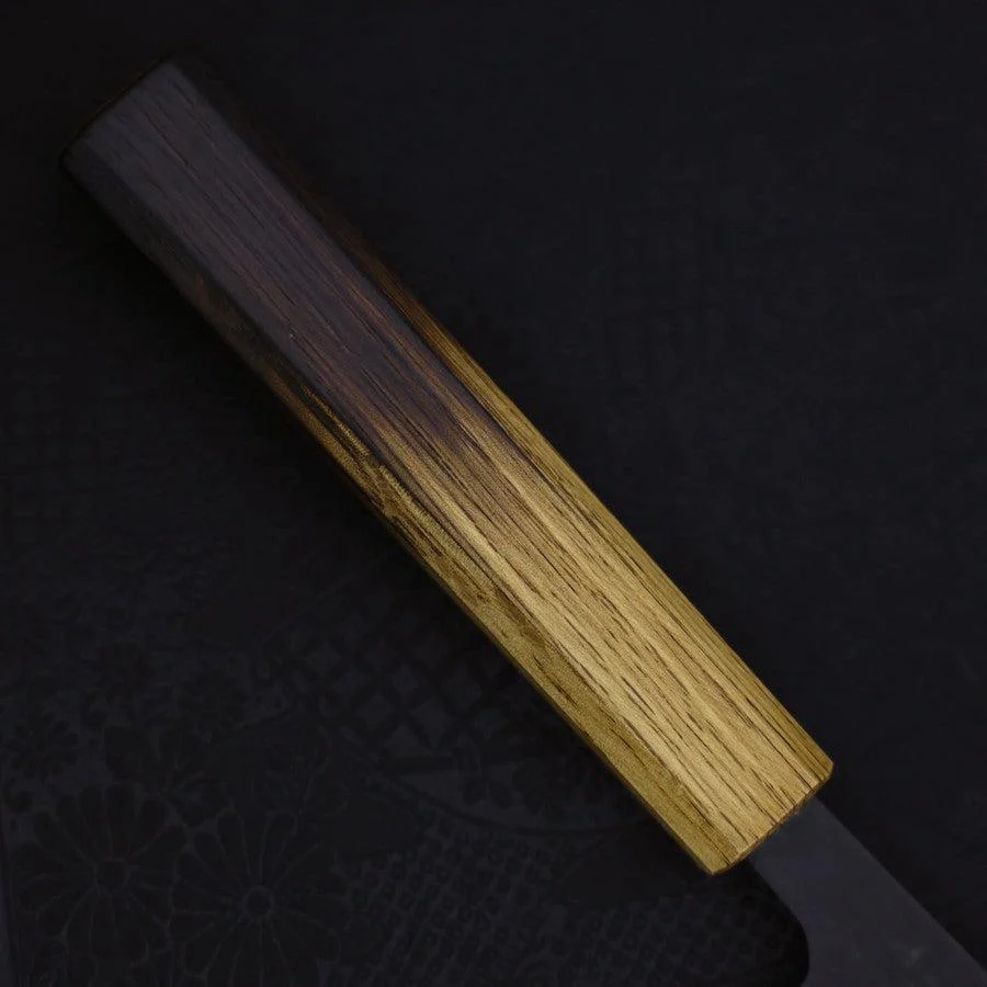 Gyuto Aogami-Super Edelstahlummantelung Kurouchi Nashiji Yaki Urushi Griff 240mm - Image 6