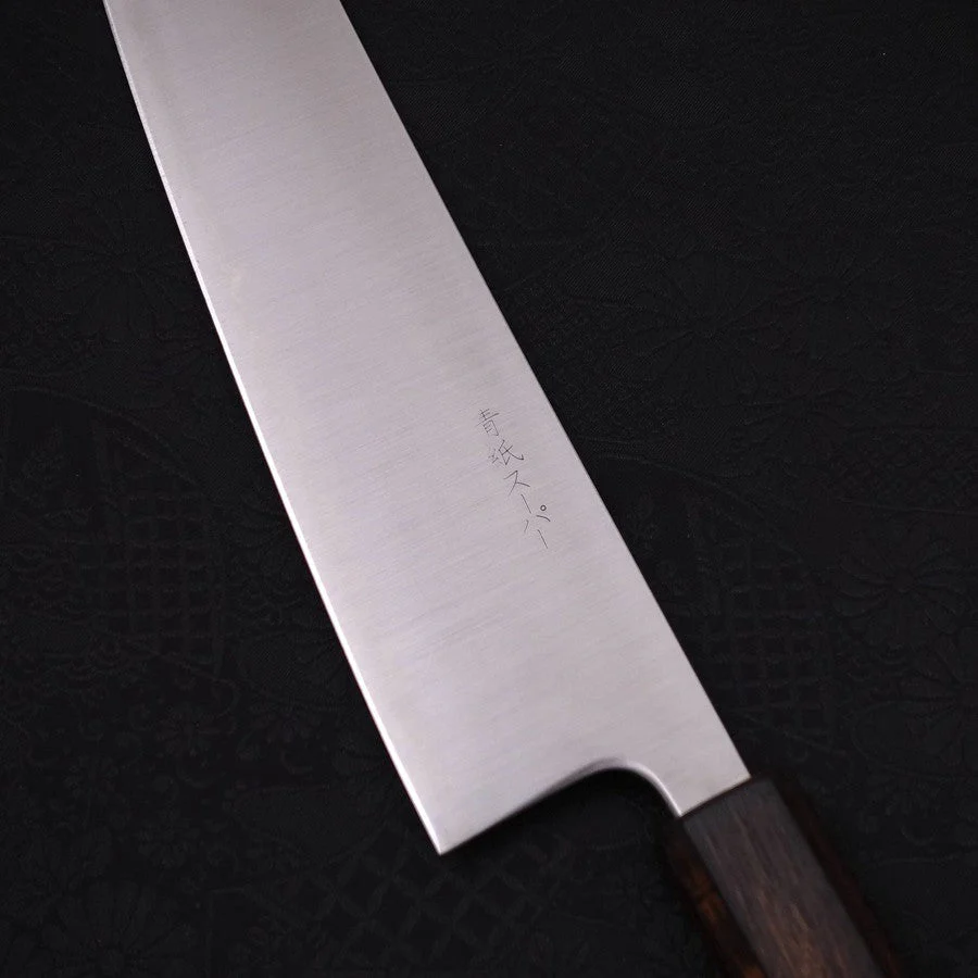 Gyuto Aogami-Super Edelstahlummantelung Poliert Sumi Urushi Griff 240mm - Image 3