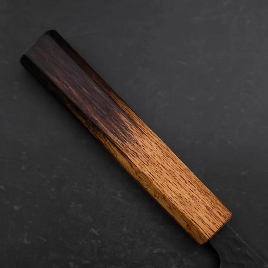 Gyuto Edelstahlummantelung Aogami Super Kurouchi Tsuchime Yaki Urushi Griff 240mm - Image 6