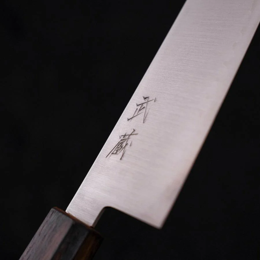 Gyuto Aogami Super Edelstahlummantelung Poliert Sumi Urushi Griff 210mm - Image 3