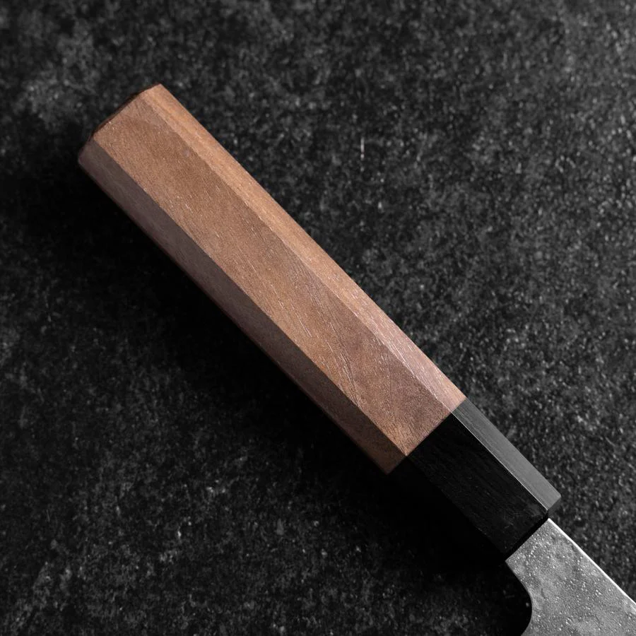 Gyuto Schwedenstahl Nashiji Washi Damast Schwarzes Walnussholz Griff 210mm - Image 6
