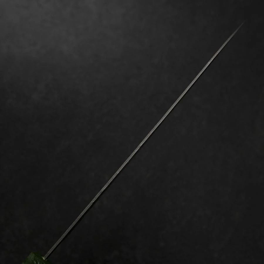 Gyuto Schwedenstahl Nashiji Washi Damast Grüner Urushi Griff 210mm - Image 5