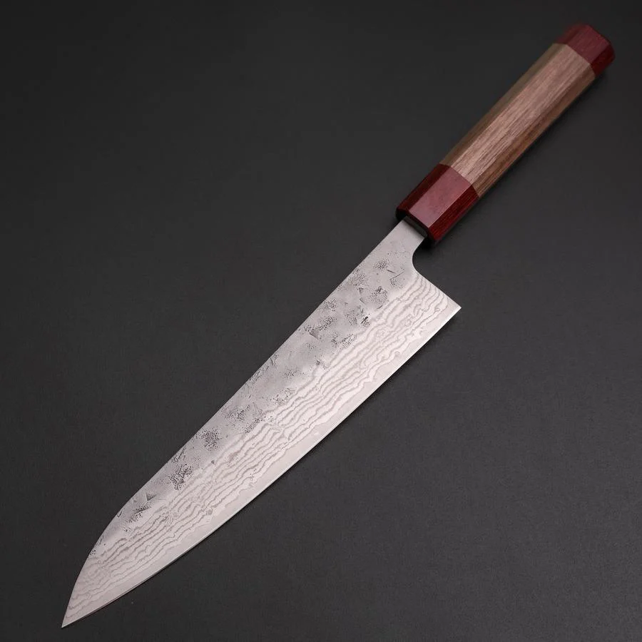 Gyuto Schwedenstahl Nashiji Washi Damast Walnussholz Griff 210mm - Image 2