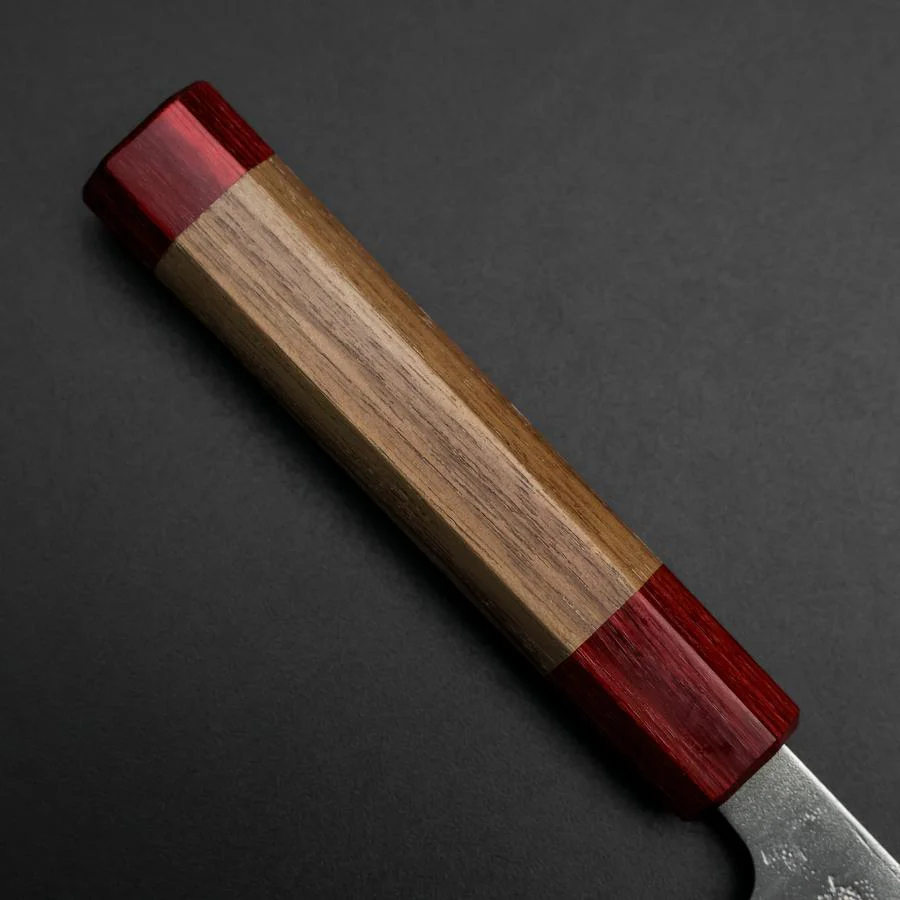 Gyuto Schwedenstahl Nashiji Washi Damast Walnussholz Griff 210mm - Image 6