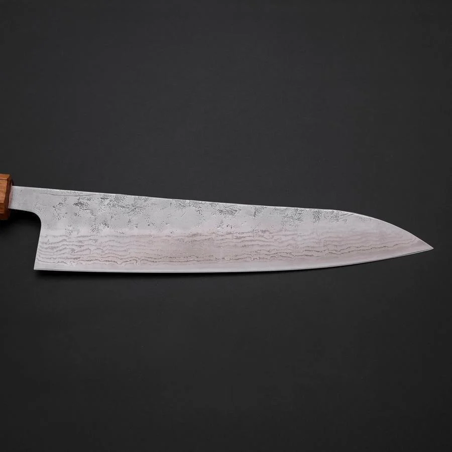 Gyuto Schwedenstahl Nashiji Washi Yaki Urushi Griff 210mm - Image 7
