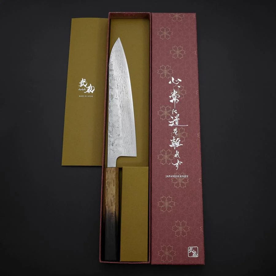Gyuto Schwedenstahl Nashiji Washi Yaki Urushi Griff 210mm - Image 8