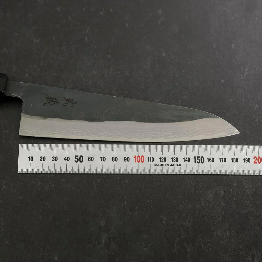 Gyuto V-Toku 2 Kurouchi Büffelhorn und Ebenholz Griff 185mm - Image 7