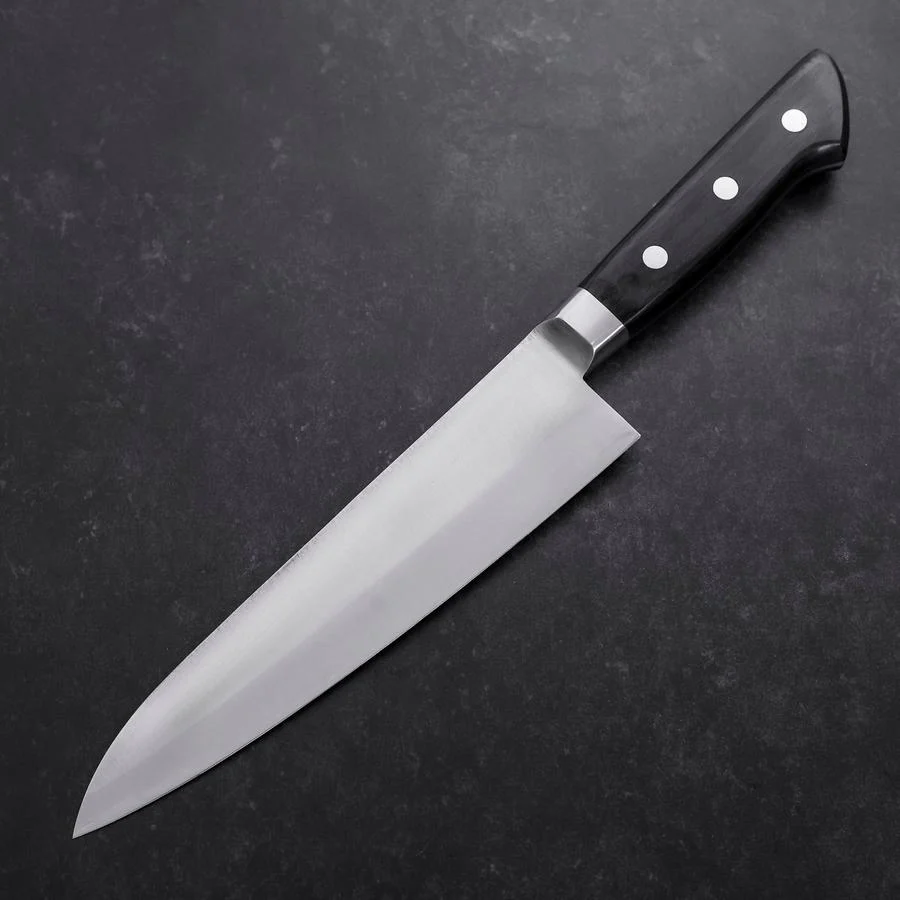 Gyuto VG-1 Poliert Schwarzer Westlicher Griff 180mm (Tsuba-ari) - Image 2