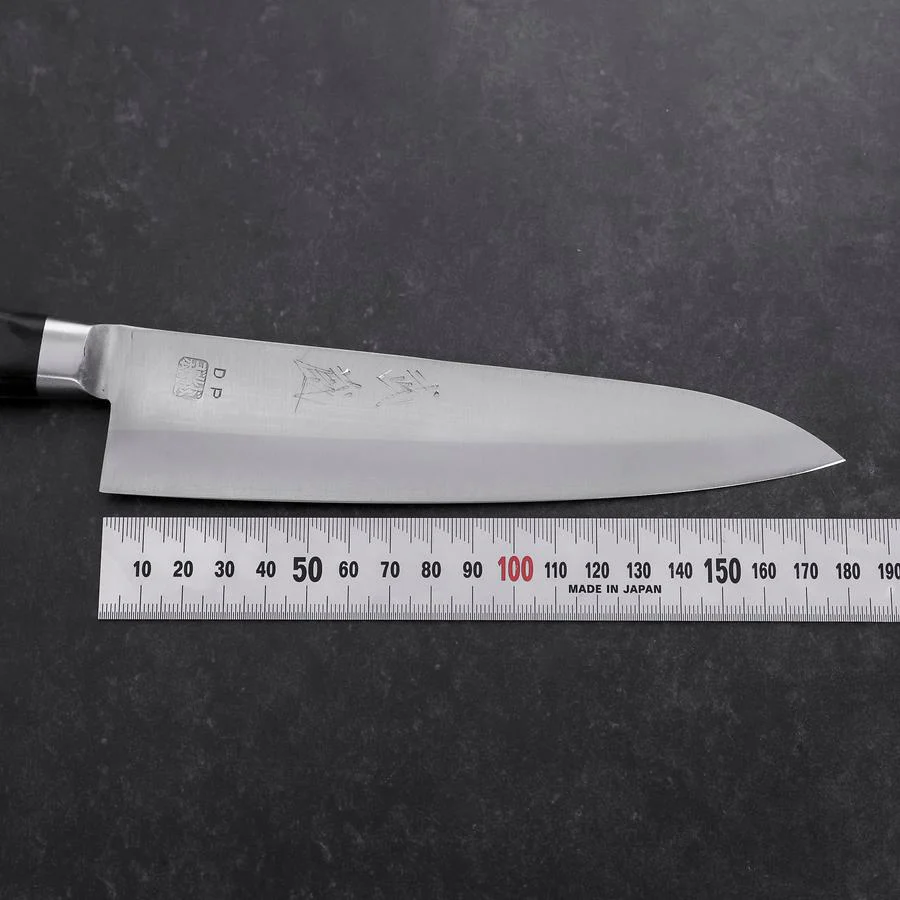 Gyuto VG-1 Poliert Schwarzer Westlicher Griff 180mm (Tsuba-ari) - Image 7
