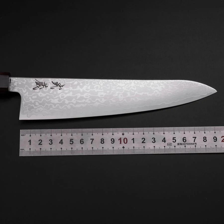 Gyuto VG-10 Damast Eschenholz Griff 195mm - Image 7