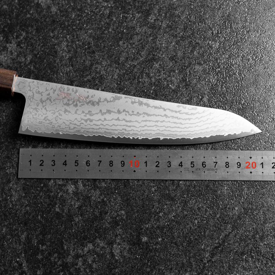 Gyuto VG-10 Damast Eschenholz Griff 210mm - Image 7
