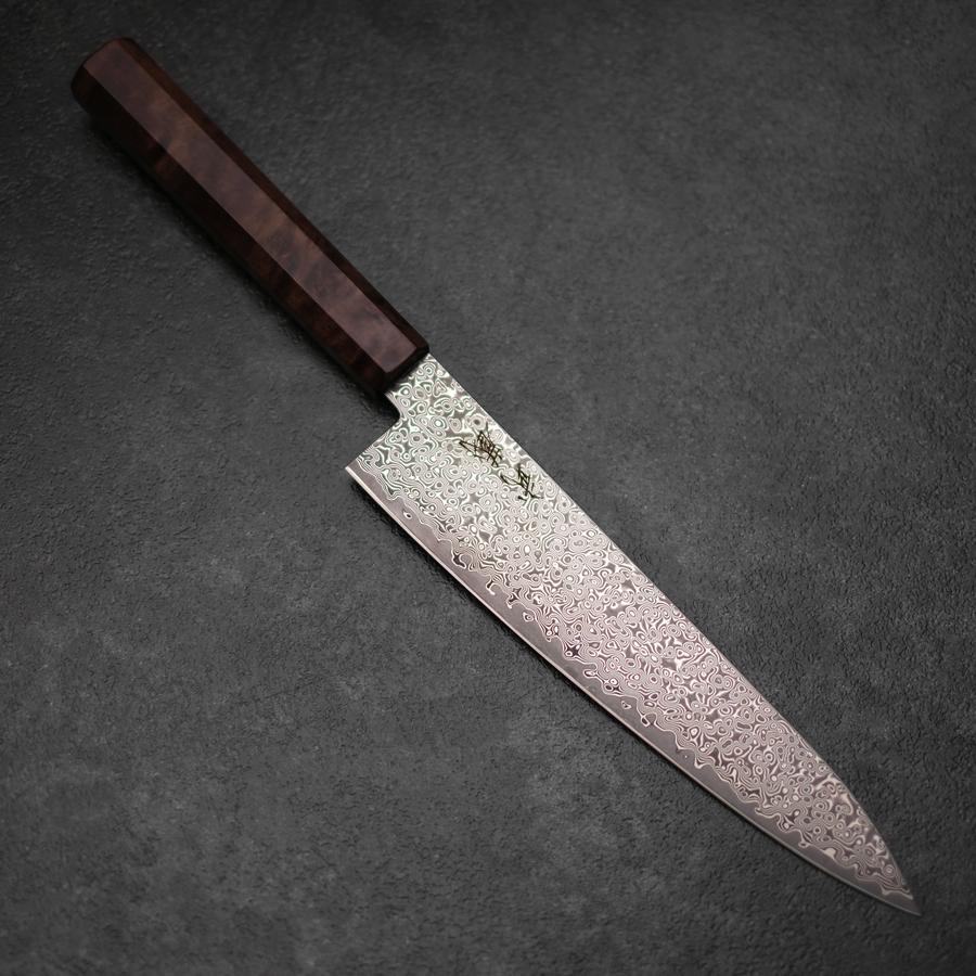 Gyuto VG-10 Damast Brauner Birkenholz Griff 210mm