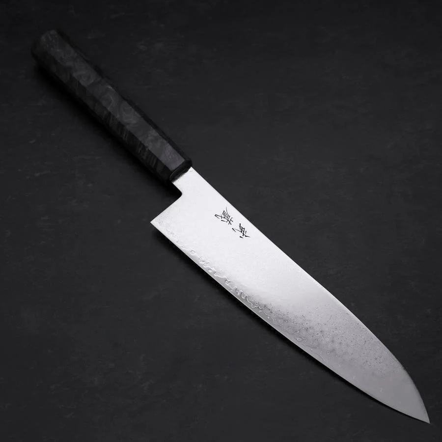 Gyuto VG-10 Damast Grauer Birkenholz Griff 210mm