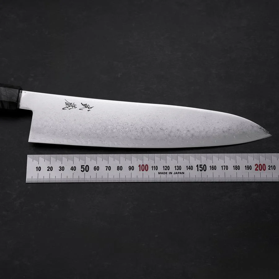 Gyuto VG-10 Damast Grauer Birkenholz Griff 210mm - Image 7