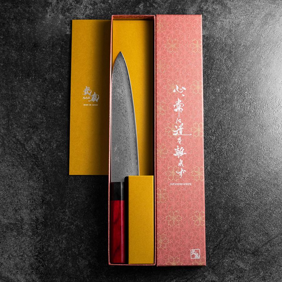 Gyuto VG-10 Damast Pakka Griff 210mm - Image 8