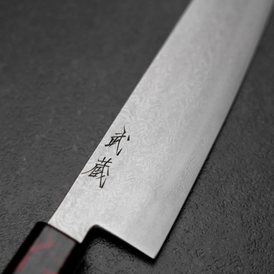 Gyuto VG-10 Damast Roter Urushi Griff 210mm - Image 3