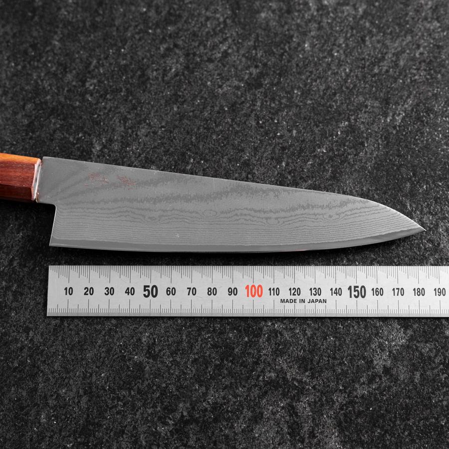 Gyuto VG-10 Damast Rosen-und Ebenholz Griff 180mm - Image 7