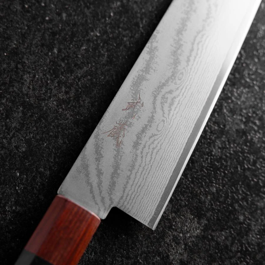 Gyuto VG-10 Damast Rosen-und Ebenholz Griff 210mm - Image 3
