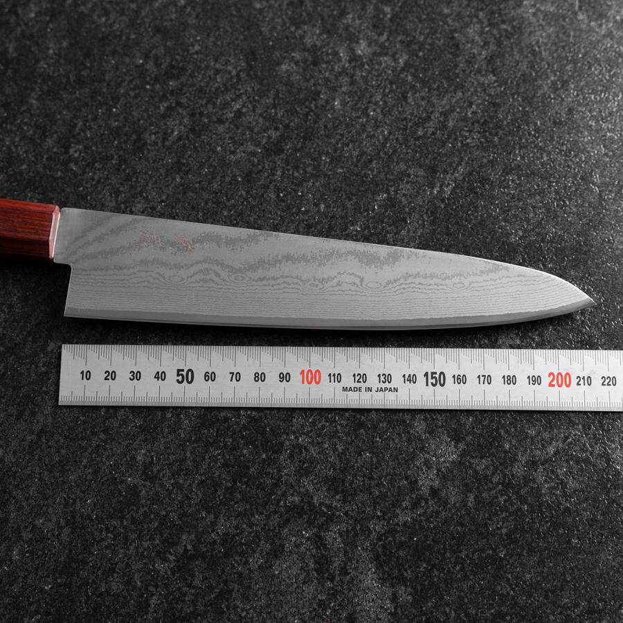 Gyuto VG-10 Damast Rosen-und Ebenholz Griff 210mm - Image 7