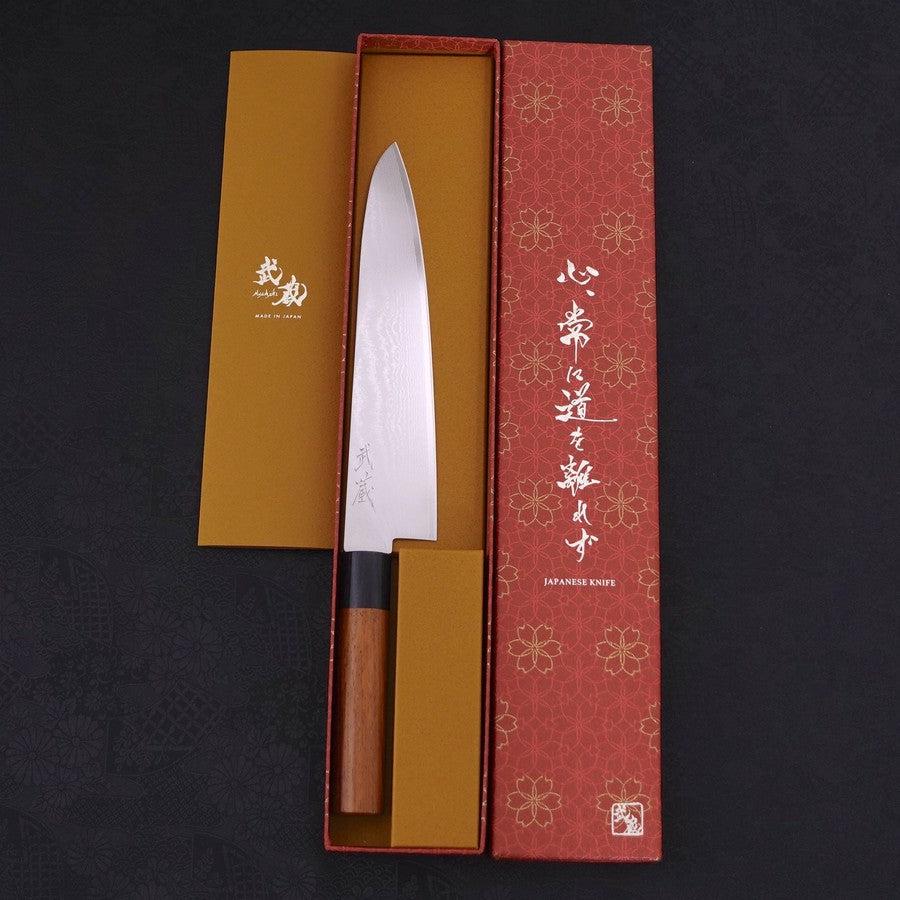 Gyuto VG-10 Damast Rosenholz Griff 210mm - Image 8