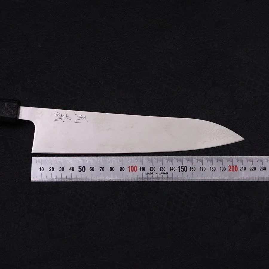 Gyuto VG-10 Damast Ishime Sumi Schwarzer Urushi Griff 210mm - Image 7