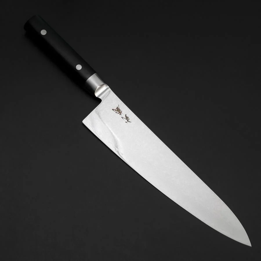 Gyuto VG-10 Damast Runder Westlicher Schwarzer Griff 235mm