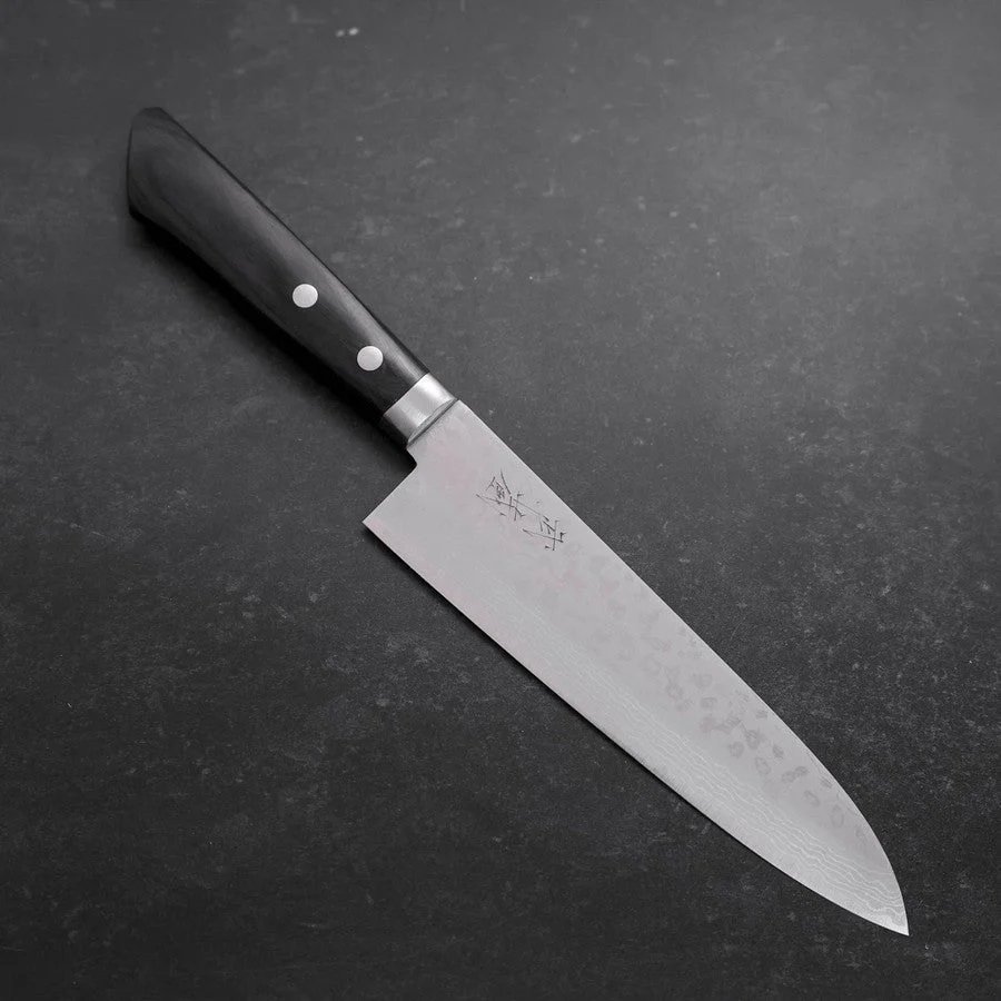 Gyuto VG-10 Damast Dunkler Westlicher Griff 180mm