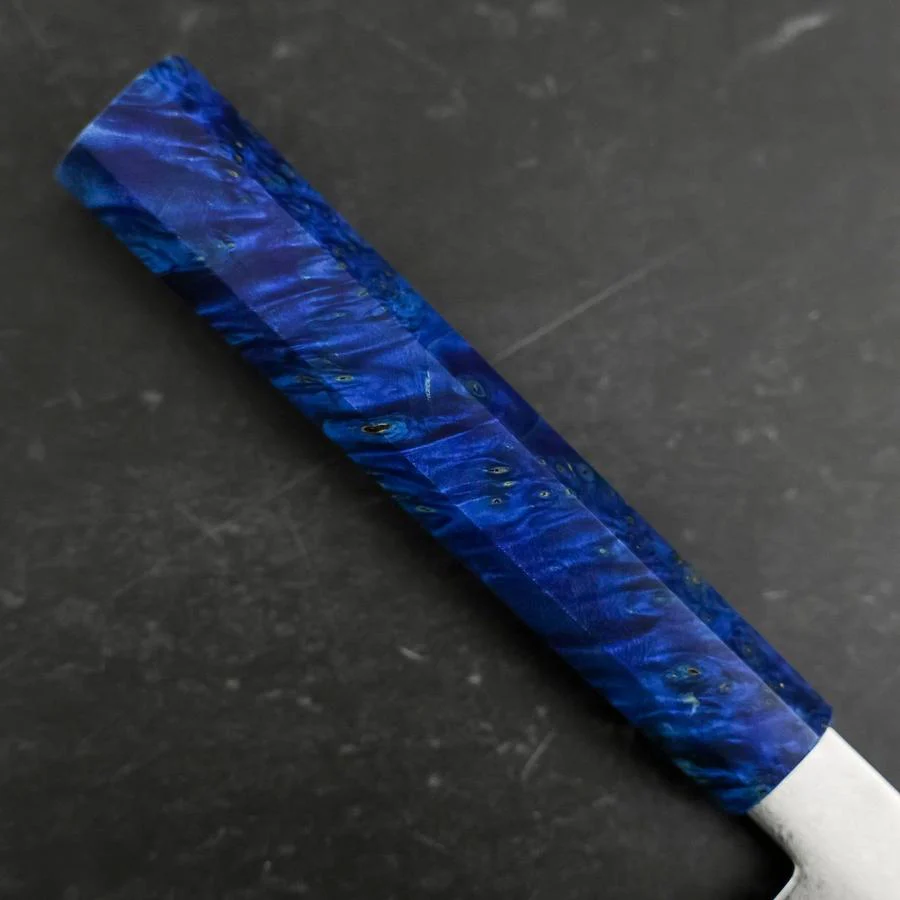 Gyuto VG-10 Damast Blauer Birkenholz Griff 210mm - Image 6
