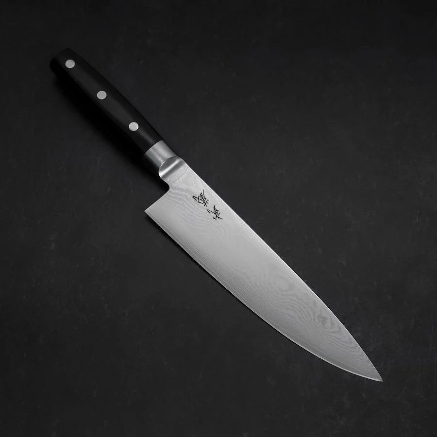 Gyuto VG-10 Damast Schwarzer Westlicher Griff 200mm
